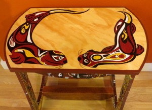SOLD - My NW Native Otter Side Table - view 2